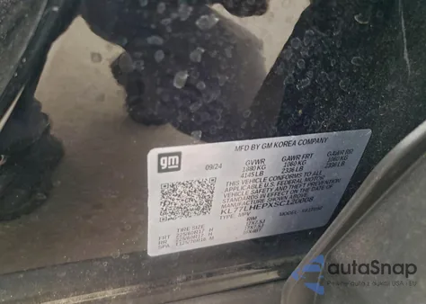 2025 Chevrolet Trax 1Lt from USA, damaged, VIN KL77LHEPXSC120008